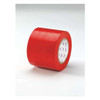 Safety Warning Tape Vinyl Red, 4" W x 180 ft. L, 5 mil Thick