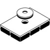 Mason Industries Vibration Isolator Pad,1 in H 4C974