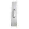 Rockwood Door Pull Plate, Stainless Steel, 15"L x 3-1-2"W, 0.05" Proj. 5U646