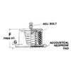 Mason Industries Floor-Mount Vibration Isolator,4 1-2" H 5C127