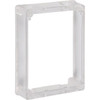 Pull Station Guard Spacer, Polycarbonate, 4 in W x 6 in H x 1 1/2 in D, Clear