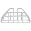 Wire Cage, Steel, Flush Mount, 6 1-8 in W x 7 3-8 in H x 3 3-8 in D, White  STI-9705