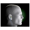 E-A-R Push-Ins Disposable Corded Ear Plugs, Pod Shape, 28 dB, Blue-Yellow, 100PK  318-1001