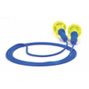 E-A-R Push-Ins Disposable Corded Ear Plugs, Pod Shape, 28 dB, Blue-Yellow, 100PK  318-1001