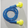 E-A-R Push-Ins Disposable Corded Ear Plugs, Pod Shape, 28 dB, Blue-Yellow, 100PK  318-1001