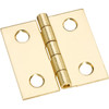 National Hardware 1 In. x 1 In. Brass Medium Decorative Hinge (4-Pack) N211-334