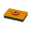 Mason Industries Vibration Iso Pad,4x4x1 In,w/Hole 2LVP7