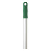 Vikan 50" Color Coded Handle, 1 in Dia, Green, Aluminum 29582