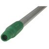 Vikan 50" Color Coded Handle, 1 in Dia, Green, Aluminum 29582