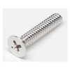 #6-32 x 5/16 in Phillips Flat Machine Screw, NL-19 18-8 Stainless Steel, 100 PK