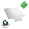 Floortex Chair Mat 48"x60", Traditional Lip Shape, Clear, for Carpet FR1115223LR