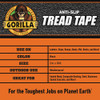 Gorilla 2 In. x 10 Ft. Black Anti-Slip Tread Tape Roll 115944 294769