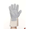 Leather Gloves, Cowhide, Safety Cuff, Wing Thumb, Full Finger, Gray-Tan, L, 1 PR  1700L