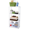 Gracious Living 4 Shelf Light Duty White Solid Unit
