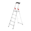 Hailo 5 ft 1 in Aluminum Platform Stepladder, 330 lb Capacity 8160-507