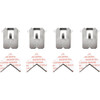 Claw 4ct 25lb Claw Hanger 3PH25M-4ES 243206