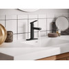 Moen Rinza 1-Handle Lever Centerset Bathroom Faucet, Matte Black 84627BL 446806