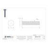 Grade 8, 5-8"-11 Hex Head Tap Bolt, Black Oxide Steel, 3 in L, 5 PK  U04110.062.0300