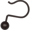 Zenna Home Bronze Aluminum Shower Curtain Ball Hook (12-Count) BH04ALHBL
