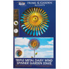 Alpine 47 In. H. Triple Metal Daisy Wind Spinner Garden Stake KIY336 832159