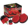 Drillbrush Patio & Garden Stiff Red Drill Brush (4 Piece) R-S-542O-QC-DB