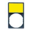 Schneider Electric Legend Plate,Rectangular,Black or Red ZBY6101