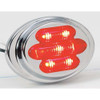 Maxxima Clearance Light, LED, Red, Surface, Oval, 3 L AX24R-KIT