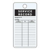 Service Record Label, Aluminum, 4 1/4 in H x 3 in W, Rectangle, 25 PK