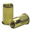 Rivet Nut, 3/8"-16 Thread Size, 0.595 in Flange Dia., 0.805 in L, Steel, 20 PK