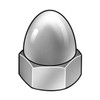 Standard Crown Cap Nut, 1/4"-20, 18-8 Stainless Steel, Plain, 15/32 in H, 25 PK