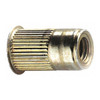 Rivet Nut, M6-1.00 Thread Size, 110.56 mm Flange Dia., 17.27 mm L, Steel, 25 PK