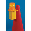 Traffic Cone, Polyethylene, Non-Reflective, 18 in Height, 1.5 lb, White  1YBW7