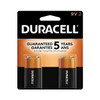 Duracell Coppertop 9V Alkaline Battery, 9V DC, PK2 MN1604B2Z