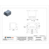 DIN Rail & Top Flange, Enclosed Power Relay, 30 A, 4 Pins, Quick Connect  725AXXBC3ML-120A