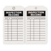 Tag, Inspection, Polyester, 7 in H x 4 in W, White, Rectangle, 10 PK  2RMU7