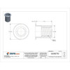 Rivet Nut, M10-1.50 Thread Size, 170.4 mm Flange Dia., 17.53 mm L, Steel, 10 PK  ALS4T-1015-3.8