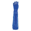 Solvex 58-430 Chemical Resistant Gloves, PVC, 24 in L, 79 mil, Blue, 10, 1 PR