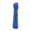 Solvex 58-430 Chemical Resistant Gloves, PVC, 24 in L, 79 mil, Blue, 10, 1 PR