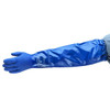 Solvex 58-430 Chemical Resistant Gloves, PVC, 24 in L, 79 mil, Blue, 10, 1 PR  23-201