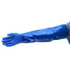 Solvex 58-430 Chemical Resistant Gloves, PVC, 24 in L, 79 mil, Blue, 10, 1 PR  23-201