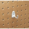 1-1/8 In. Single Rod 90 Degree Bend Steel Pegboard Hook for 1/8 In. and 1/4 In. Pegboard, PK10