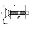 Te-Co Level Pad,Fixed Stud,1-2-13,1-7-8in Base 44451