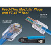 Modular Plug, Unshielded, CAT 5e, Clear, Pass-Through End Termination, 50 PK  85-371