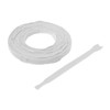 Hook and Loop Strap, No Adhesive, 8 in, 0.75 in W, White, 45 PK