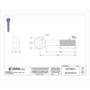 Eye Bolt With Shoulder, 3-4"-10, 3-3-4 in Shank, 3-4 in ID, Steel, black oxide  42955