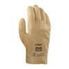 Coated Gloves, PVC, Textured, Full, 2 Abrasion Level, Yellow, 7 1/2 1 PR