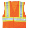 Kishigo Large Class 2 Breakaway High Visibility Vest, Orange 1176-L