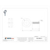 Eye Bolt Without Shoulder, 1-4"-20, 1 in Shank, 3-4 in ID, Steel, Zinc Plated  K2001-ZN