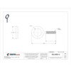 Eye Bolt Without Shoulder, 1-4"-20, 1 in Shank, 3-4 in ID, Steel, Zinc Plated  K2001-ZN