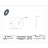 Fender Washer, For Screw Size 1-4" ,Stainless Steel NL-19 Finish, 25 PK  FBFEWASH14114P25